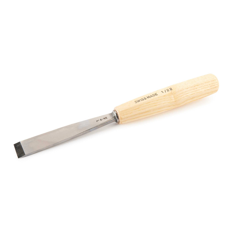 Double Bevel Straight Chisel - Types:Full Size - Sweep:Number 1 - Size:22 mm
